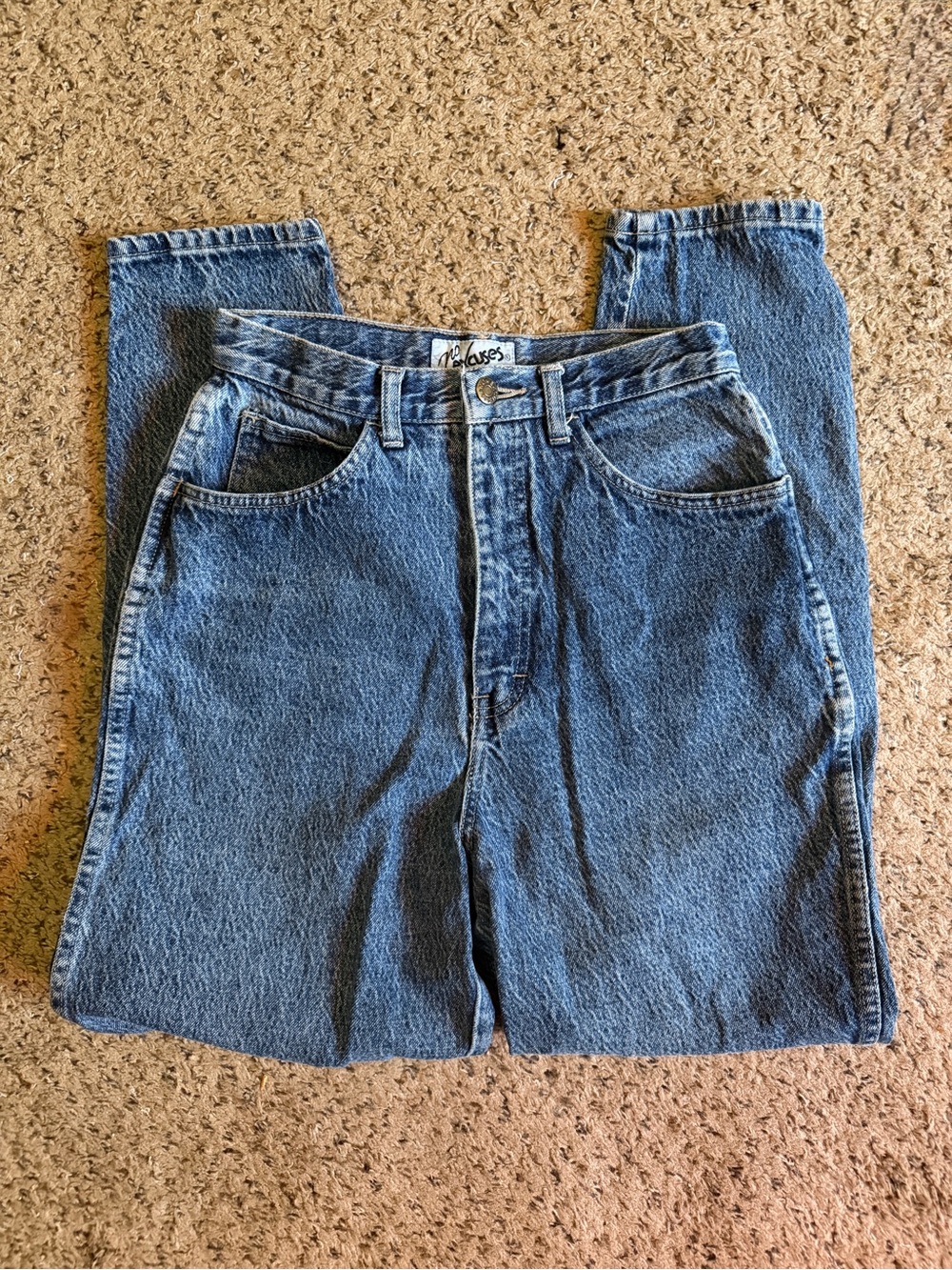 Vintage 90’s No Excuses blue high waisted straight leg jeans
